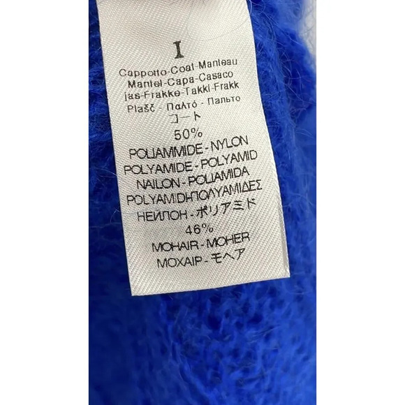 Forte Forte Women's Mohair Sweater Cardigan Duster Ribbed Coat Blue OS - Picture 13 of 14